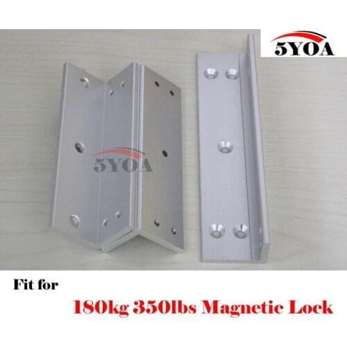 Z&L Bracket magnetic Electromagnetic Lock Bracket for 180KG 350lbs Inward door with wooden metal door for Access Control System