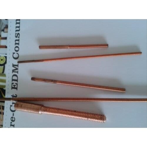 Copper tapping electrodes M3/M4/M5 , total length 75mm, tapping length 50MM, with out hole