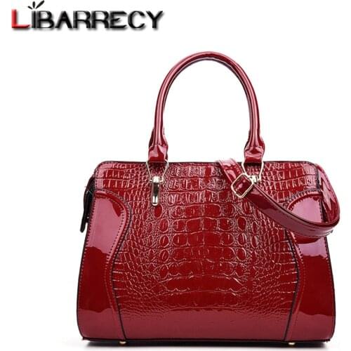 Fashion Crocodile Pattern Ladies Handbag Solid Color Shoulder Bag High Quality Leather Messenger Bags Multifunctional Travel Bag