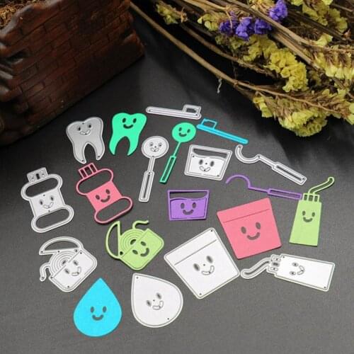 Drop Water Tooth Set Kitchen Tools Metal Cutting Dies For Photo Album Decorative Embossing DIY Paper Cards Die Cutting Template