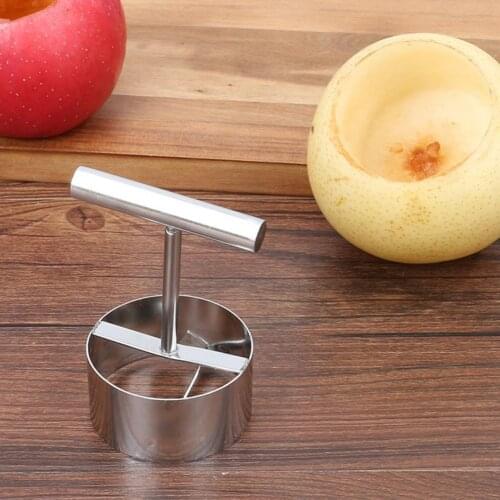 Corer Creative Easy Cut Stainless Steel Fruit Core Seeds Remover for Pears Core Picker Separator Fruit Core Remove Pit