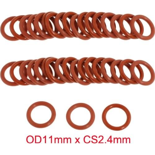 OD11mm x CS2.4mm silicone rubber seal o ring o-rings