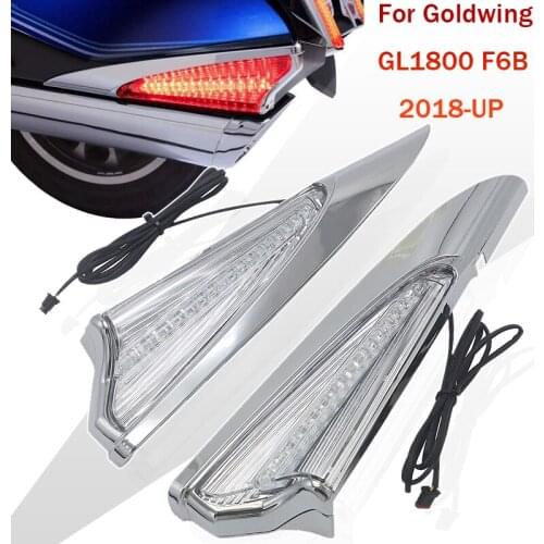NEW Motorbike Saddlebag Accent Swoop LED Light Case For Honda Goldwing GL1800 F6B 2018 2019 2020 2021 GL 1800