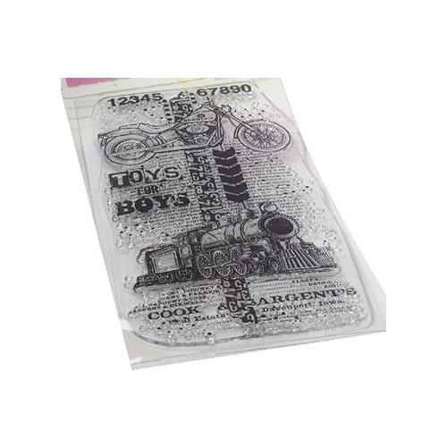 Train Transparent Clear Silicone Stamp/Seal for DIY scrapbooking/photo album Decorative clear stamp M1364