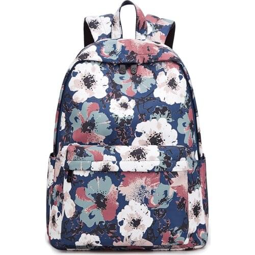 Students Waterproof Schoolbag Blue Woman Backpack Anti-theft Big Bookbag for Girls Women Medium School Backpacks University Bags