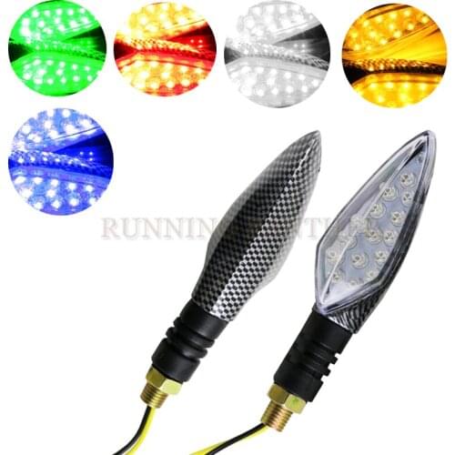 Motorcycle Turn Signal Indicator Lights Lamp Universal Amber Light Blinkers for Suzuki Honda Yamaha Cafe Racer