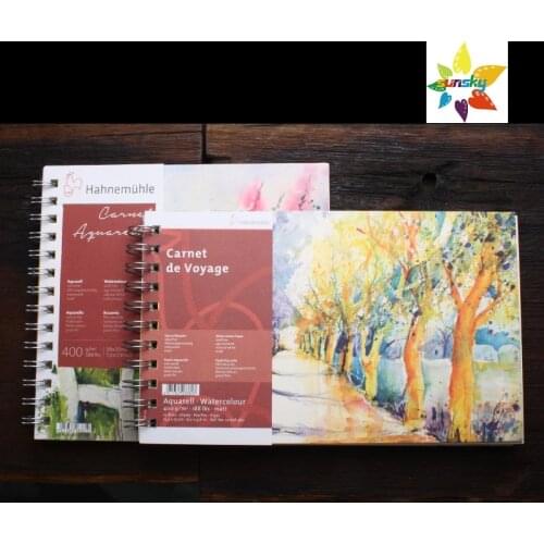 Hahnemuhle Carnet De Voyage,Wire Bound Sketchbook,environmentally friendly, acid free and features a high longevity level