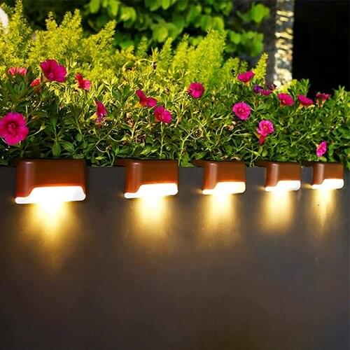 Solar Lights Solar Deck Lights Outdoor Waterproof Led Solar Power Garden Light Lamp Decoration for Patio Stairs Step Yard Fence