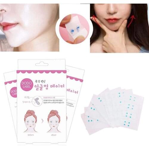 Thin Elastic Adhesive V Face Stickers Lift For Instant Face Neck And Eye Tape Face Lifting Sticker