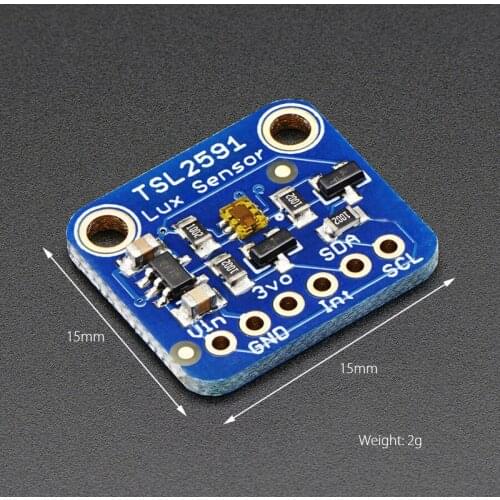 TSL2591 High Dynamic Range Digital Light Sensor Module IIC I2C TSL25911FN Light Sensor Breakout Board 3.3V 5V for Raspberry Pi
