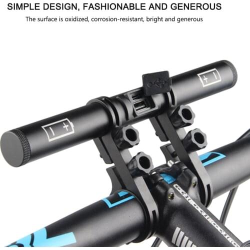 Bike Handlebar Extender Mountain Road Bicycle Flashlight Bracket Clamp Extension Support Holder Rack Bicycle Accessories