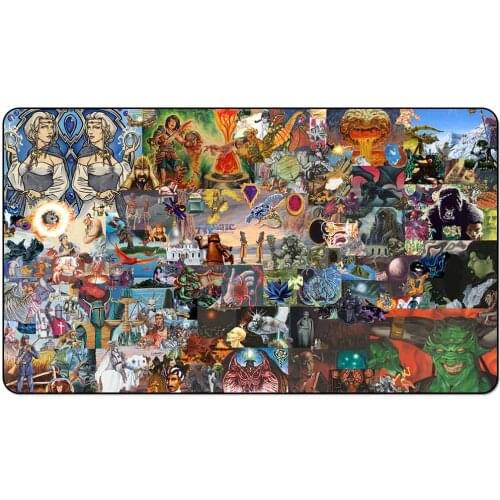 Magic trading card game Playmat: Magic Old School Polular Arts playmat for trading card game 60cm x 35cm (24" x 14") Size