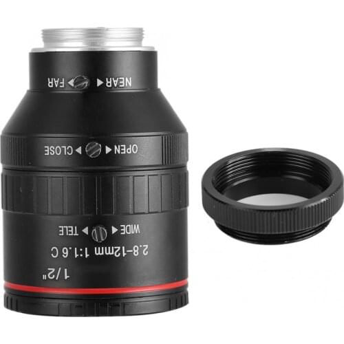 2.8-12mm 3MP 1/2 Manual Aperture C-Mount Security Camera Lens CCTV Hot