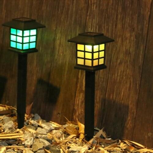 2pcs Solar Powered Garden LED Lights Lawn Ornament Waterproof Lamp Unique Christmas Lights Outdoor Solar Lamps Garden Decoration
