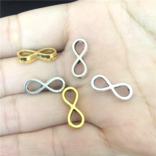 25pcs Mathematical Infinity Symbol Perforation Connection Jewelry Making DIY Handmade Bracelet Necklace Accessories Material