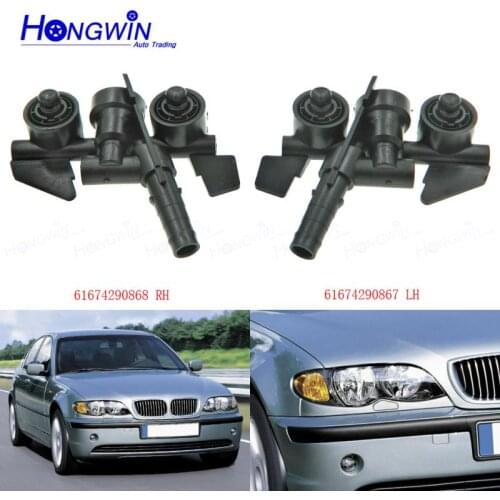 61674290867 LH 61674290868 RH Headlight Washer spray nozzle Headlamp Cleaning Sprayer Jet For BMW 3 series E46 M3 323i 325i 330i