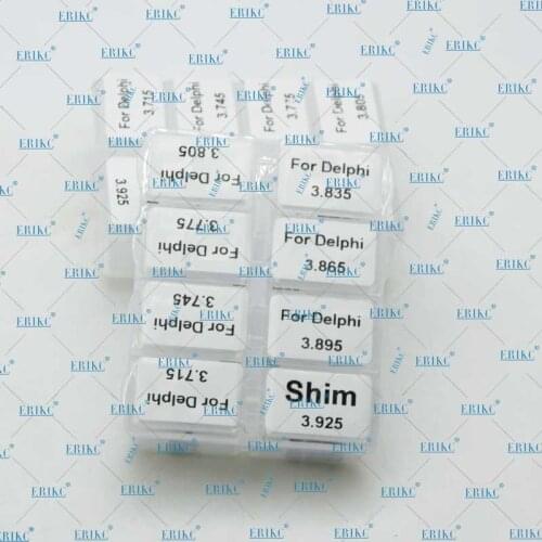 80pcs / set Adjust Shims Kit Size 3.715mm-3.925mm Common Rail Shim Injector Repair Shim 9308-028K for Delphi Series Injector