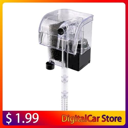 Aquarium filter waterfall filter aeration pump Aquarium wall-mounted mute filter plug-in small professional