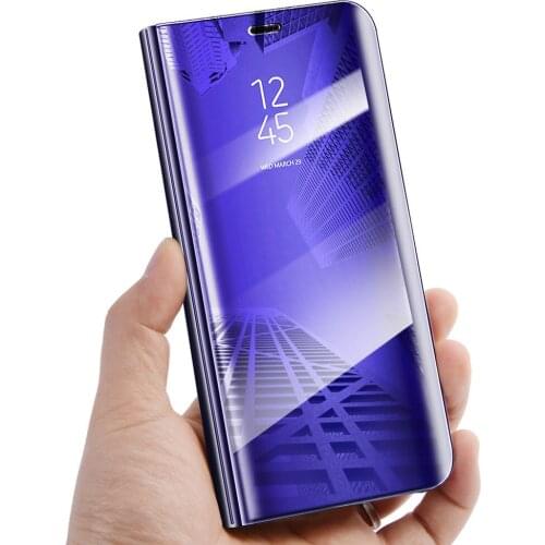 Clear Mirror Smart View Flip Stand Case Cover For Xiaomi Mi 6 5X 6X Mix 2 Flip Case For Xiaomi Redmi 5 S2 Note 5 4X 5A 5 Plus