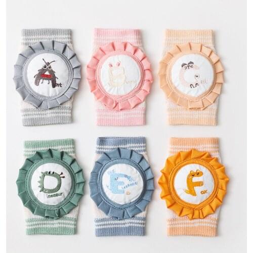 New Summer Childrens Knee Pads Combed Cotton Mesh Breathable Baby Infant Crawling Knee Knitted Knee Pads Baby Accessories Socks