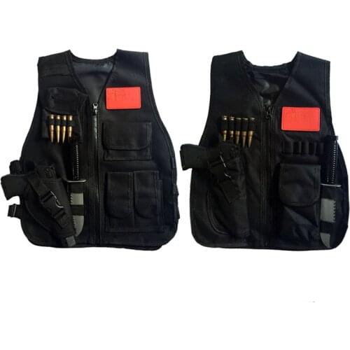CS Children Vests Military SWAT Vests Adjustable Kids Sleeveless Uniform Hunter Bullet Assault Equipment Tactics Wild Army Vests
