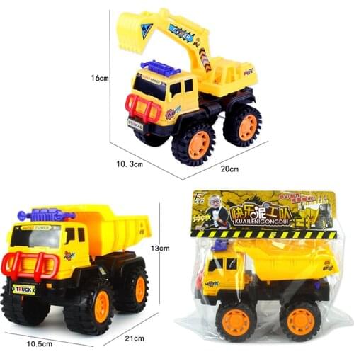 Children Beach Car Toys Coasting Engineering Vehicle Dumper Crane Bulldozer Excavator Agitator Model Educational Toys Kids Gifts