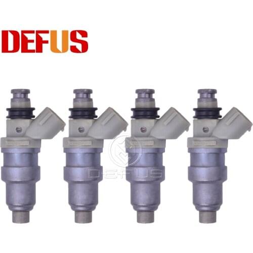 DEFUS 4X OE 23250-70050 Fuel Injector Nozzle Bico Flow Matched For Toyota GA70 CX71 GZ20 GS131 Engine 1987-1989 23209-70050 Gas