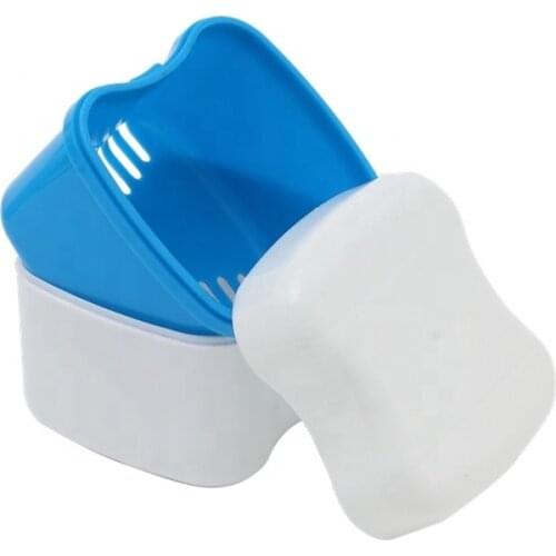 HINIX HN-109 OEM Dental Storage Cleaning Bath Matched Brushes Wholesale Plastic Denture Box