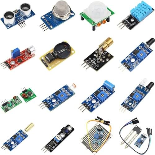 16 in 1 Raspberry Pi 3 Sensor kit 16 pcs/lot Sensor Module for UNO R3 for MEGA 2560 for DIY Board