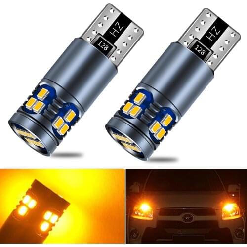 2x T10 LED Canbus W5W 194 168 Auto Lamp for Car Parking Light Clearance Dome Reading Interior Trunk Lamp 6000K orange Error Free