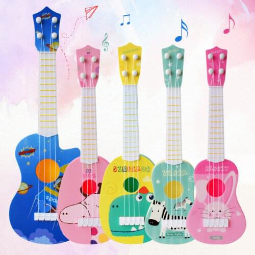 Pudcoco Musical Instrument Animal Musical Guitar Ukulele Instrument Children Kid Educational Play Toys School Play Game Beginner