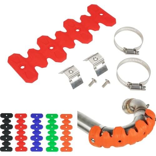 NICECNC Exhaust Muffler Pipe Heat Shield Guard Protector For Honda CRF250 CRF450 CRFX250 CRFX450 BETA RR 350 390 430 480 4 Stock
