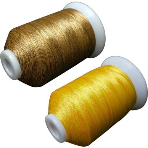 NEW ARRIVAL variegated colors machine embroidery thread 1000m/cone suitable for most home embroidery machines