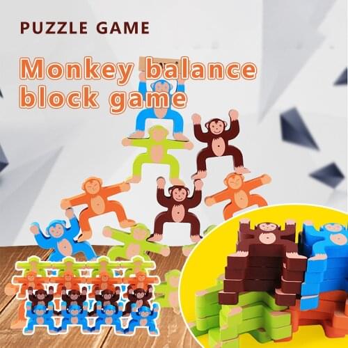 Adult And Children Educational Holiday Gift Monkey Wooden Puzzle Perfect Gift Cute Gifts for Boyfriends Sons Fathers Girls