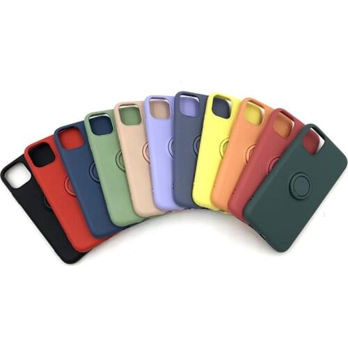 Wholesale original liquid silicone phone accessories shockproof protective fiber phone cases for iphone 11