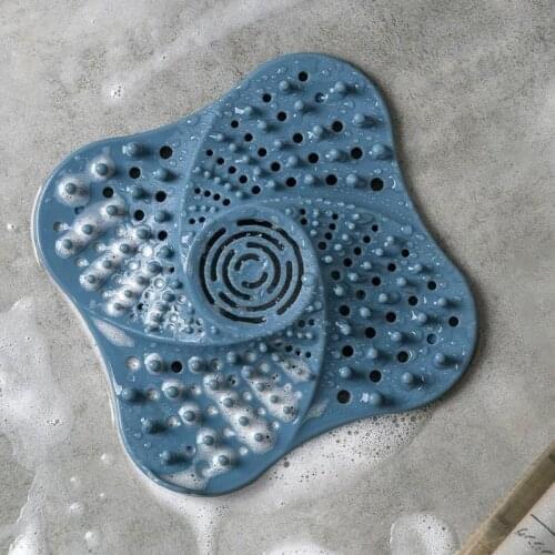 Suction Cup Non-slip Filter Floor Drain Kitchen Sink Residue Isolation Net Bathroom Sewer Hair Anti-clogging
