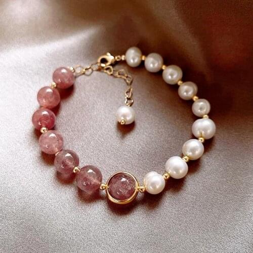 Simple Ladies Bracelet Natural Pearl Charm Bracelet Women Bangle Jewelry Bracelets for Women
