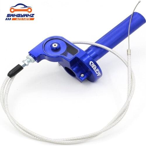 22mm CNC Aluminum Acerbs Throttle Grip Quick Twister + Throttle Cable CRF50 70 110 IRBIS 125 250 Dirt Bike Motorcycle
