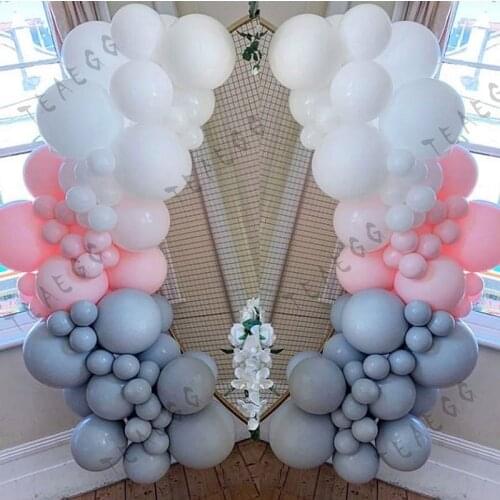 Wedding Decoration Garland Balloon Set Atmosphere Arrangement Gray Macaron Balloon Garland Kit Birthday Decorations Supplies