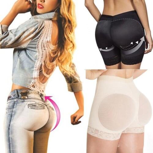 Womens Butt Lifter Panties Hip Enhancer Booty Padded Underwear Body Shaper Seamless Bottom Lift Panty Boyshorts Shapewear