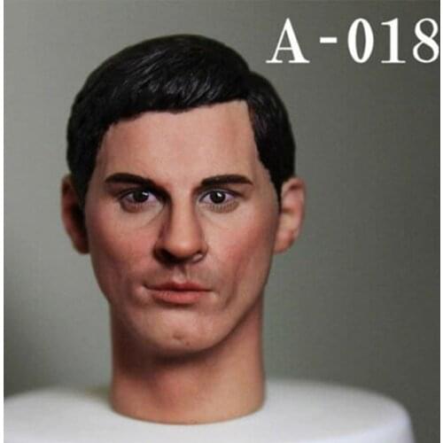 In Stock A-18 1/6 Europe America Male Head Sculpt Carved Fit 12" Soldier Action Figure Body Model