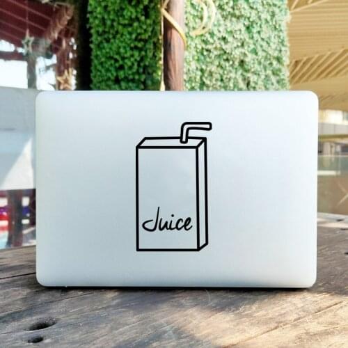 Juice Box Creative Vinyl Laptop Sticker for Macbook Pro 16" iPad Air Retina 11 12 13 15 Inch Mac Book Skin Acer Notebook Decal
