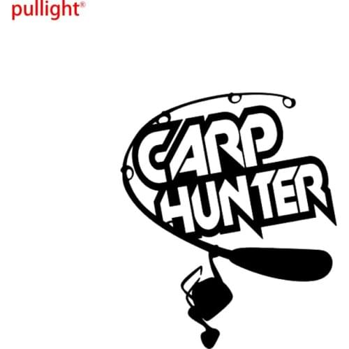 Personality Carp Hunter Fishing Hunting Fish Truck Car Laptop Decal Vinyl Sticker Cool Graphics Car Sticker