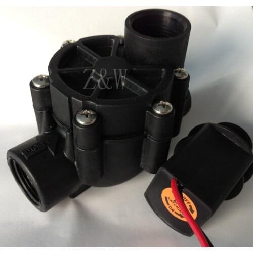 Z&W Valve - 1" DC9v Threaded Inline Sprinkler Valve Irrigation System Connection 1" NPT