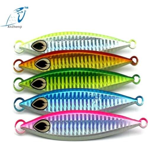 1pcs Luminous Fishing Jigging Metal Lead Fishing Lure Jigs Super Hard Bait 60g Artificial Blade Wobblers Fishing Tackle
