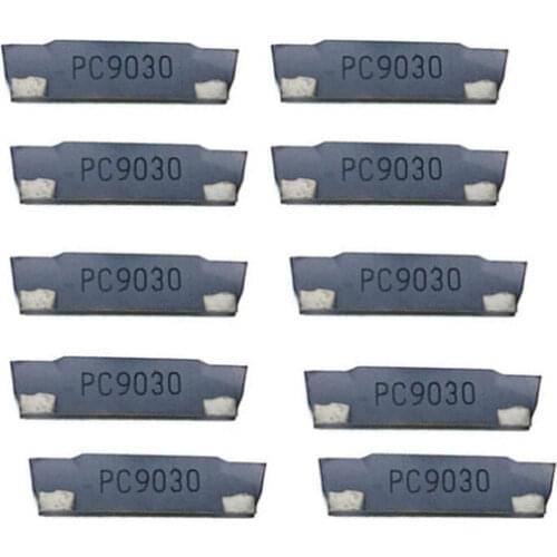 10Pcs MGMN200-G PC9030 2mm Carbide Insert For MGEHR/MGIVR Turning Tool Parting And Grooving Cut Off Tool Holder