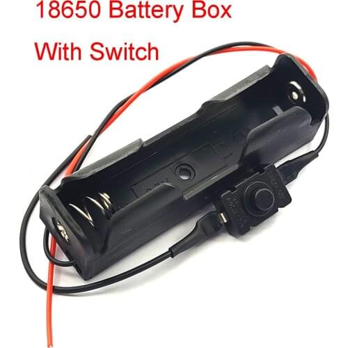 18650 Battery Box With Switch 1 Section 3.7v Lithium Battery Box Battery Box Biy Kit Single Section 18650