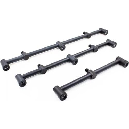 2 x Mini Short Black Buzz Bars 30cm Carp Coarse Fishing Equipment for 2 Rods pod