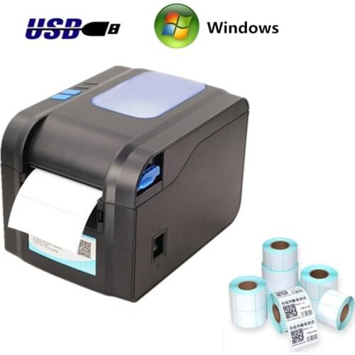 WERESE 370B Retail Cash Register Receipt Product Price Storage Sticker 20-80mm Thermal Barcode Label Printer Automatic Stripping