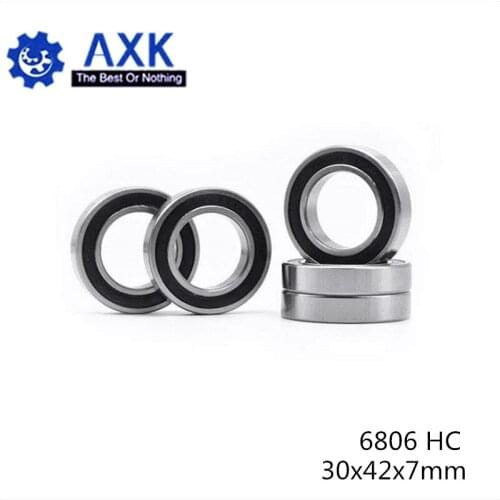 6806 Hybrid Ceramic Bearing 30x42x7 mm ABEC-1 ( 4 PC ) Bicycle Bottom Brackets & Spares 6806RS Si3N4 Ball Bearings